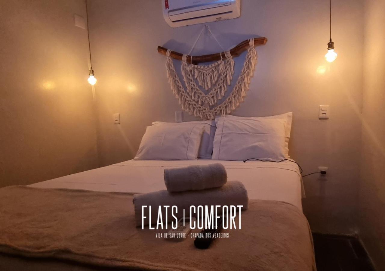 Hotel Novidade Flats Comfort Na Vila De Sao Jorge - Chapada Dos Veadeiros Exterior foto