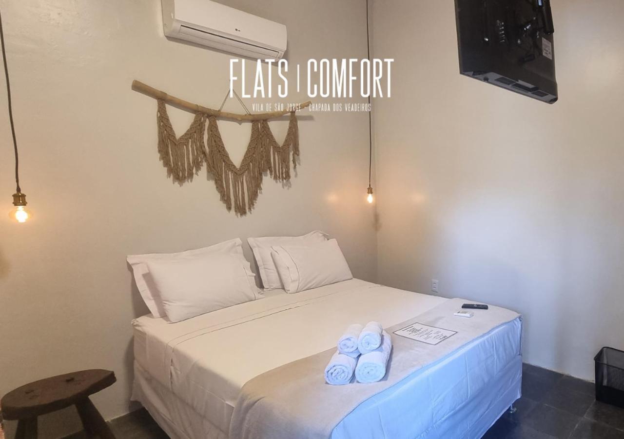 Hotel Novidade Flats Comfort Na Vila De Sao Jorge - Chapada Dos Veadeiros Exterior foto