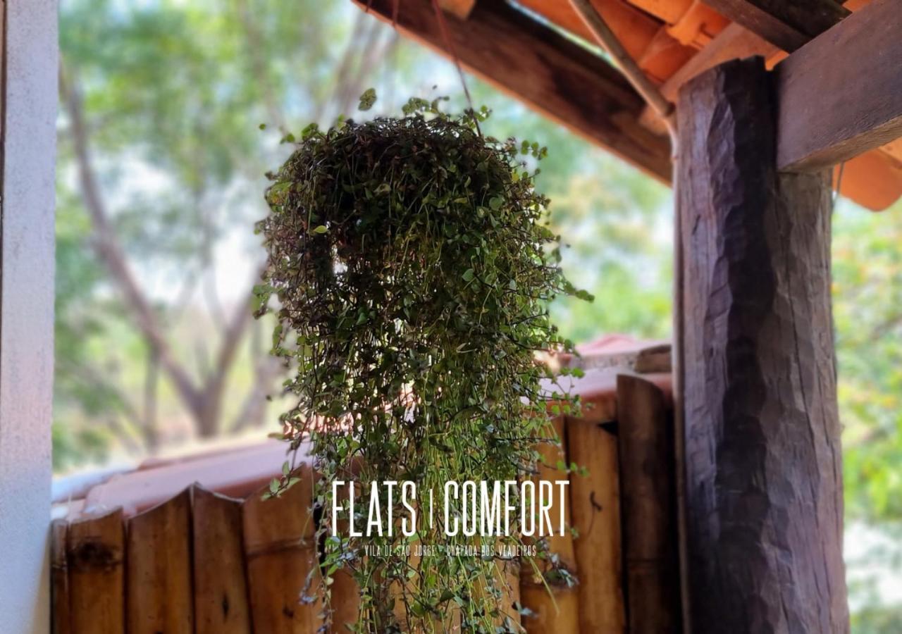 Hotel Novidade Flats Comfort Na Vila De Sao Jorge - Chapada Dos Veadeiros Exterior foto