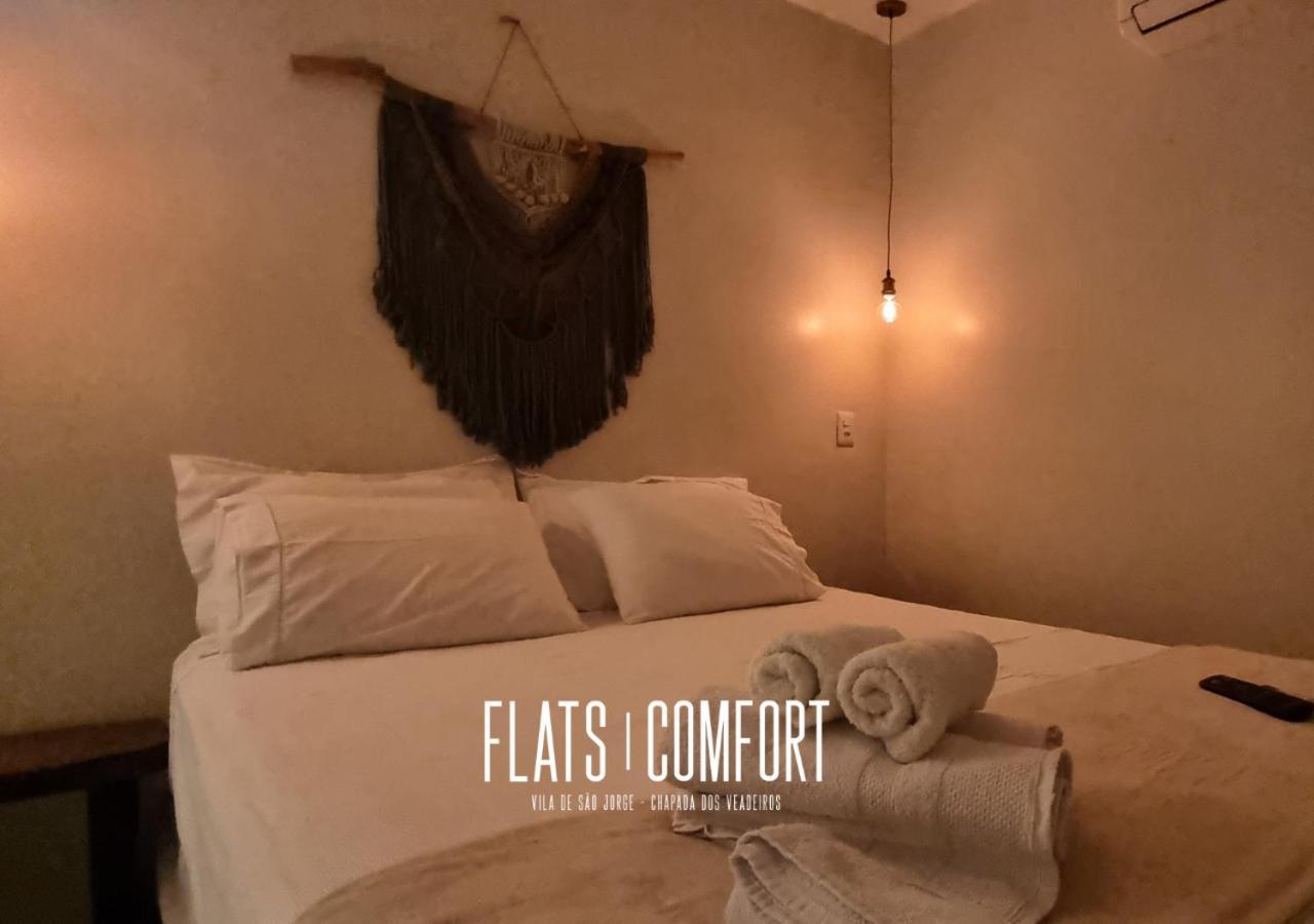 Hotel Novidade Flats Comfort Na Vila De Sao Jorge - Chapada Dos Veadeiros Exterior foto