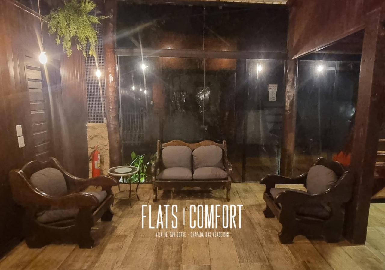 Hotel Novidade Flats Comfort Na Vila De Sao Jorge - Chapada Dos Veadeiros Exterior foto